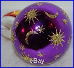 CHRISTOPHER RADKO CENTER RING Christmas Ornament 90-086-4 Elephant purple