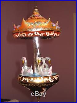 Christopher Radko Christmas Ornament Carousel Of Dreams Limited Large