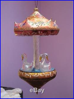 Christopher Radko Christmas Ornament Carousel Of Dreams Limited Large