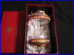 Christopher Radko Christmas Ornament Carousel Of Dreams Limited Large 1999
