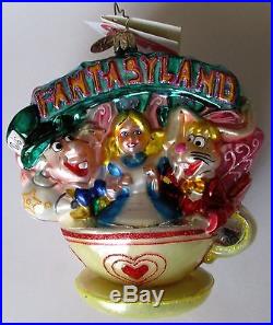 CHRISTOPHER RADKO-Disneyland's 50 Anniversary Fantasyland Ornament LE1955