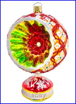 CHRISTOPHER RADKO Glass Christmas Ornament HEARTFULLY YOURS Reflector GERMANY
