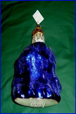 CHRISTOPHER RADKO Glass Ornament Bishop-St Nicholas-Santa Purple Robe 10 3/4