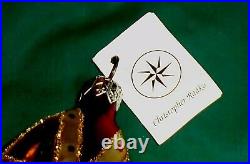 CHRISTOPHER RADKO Glass Ornament Bishop-St Nicholas-Santa Purple Robe 10 3/4