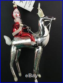 Christopher Radko Italian Ornament 98-sp-03 Sterling Rider (limited Edition)