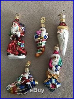 CHRISTOPHER RADKO LITTLE GEMS LOT 21 Ornaments Snowmen Santa 13 With Boxes & Tags