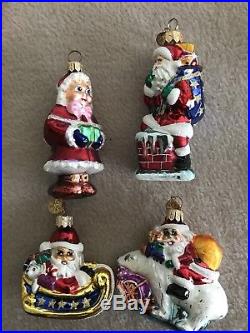 CHRISTOPHER RADKO LITTLE GEMS LOT 21 Ornaments Snowmen Santa 13 With Boxes & Tags