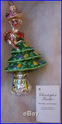 CHRISTOPHER RADKO PARTRIDGE & PAIR Christmas Ornament 1999 Ltd Edit 2327/3000