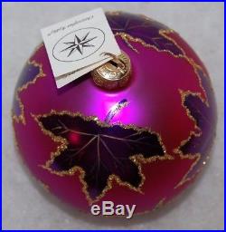 CHRISTOPHER RADKO RAINBOW SCARLETT Christmas Ornament 87-010-4 Purple Ball