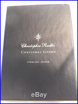 CHRISTOPHER RADKO STERLING SILVER CHRISTMAS GUARD LTD. ED