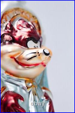 CHRISTOPHER RADKO Taz Angel Tasmanian Devil Glass Looney Tunes Ornament Signed