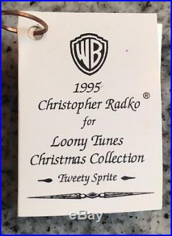 CHRISTOPHER RADKO Tweety Sprite Looney Tunes Christmas Collection Ornament