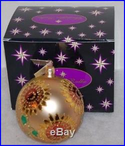 CHRISTOPHER RADKO VINCENT'S PRIZE Christmas Ornament 96-211-0 Sunflower Ball