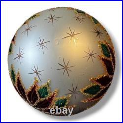 CHRISTOPHER RADKO WINTER STAR BLOSSOM WHITE Poinsettia Ornament