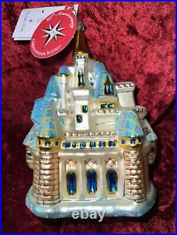 CINDERELLA CASTLE Christopher Radko RETIRED DISNEY 20th Anniv GOLDEN EDition