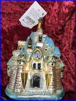 CINDERELLA CASTLE Christopher Radko RETIRED DISNEY 20th Anniv GOLDEN EDition