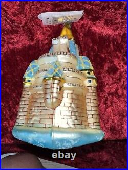 CINDERELLA CASTLE Christopher Radko RETIRED DISNEY 20th Anniv GOLDEN EDition