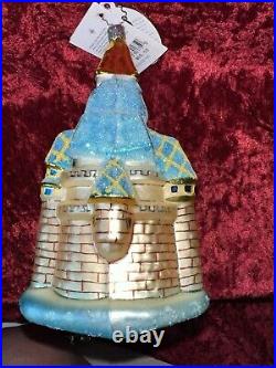 CINDERELLA CASTLE Christopher Radko RETIRED DISNEY 20th Anniv GOLDEN EDition