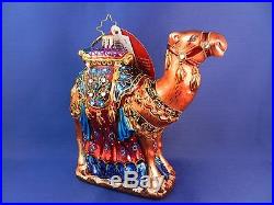 Camel W Jewels Christopher Radko Christmas Ornament Blown Glass Animal 034005