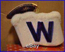 Chicago Cubs Christopher Radko Fly The W 2016 Ornament 1356/1600