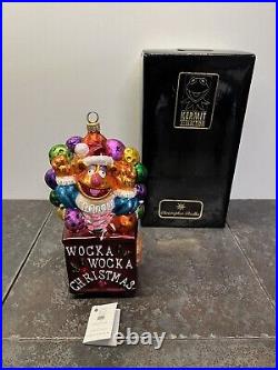 Christmas Radko 1997 Kermit Muppet Collection WOCKA WOCKA CHRISTMAS Ornament