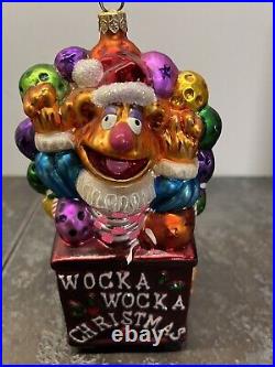 Christmas Radko 1997 Kermit Muppet Collection WOCKA WOCKA CHRISTMAS Ornament