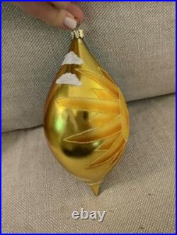 Christoper Radko Sun Moon Stars Tear Drop Christmas Ornament 8.5 Day Night
