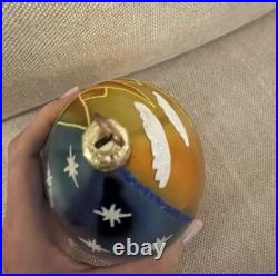 Christoper Radko Sun Moon Stars Tear Drop Christmas Ornament 8.5 Day Night
