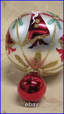 Christopher RADKO CIRCLE of SANTAS BALL Drop Christmas ORNAMENT 1993