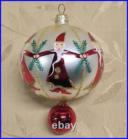 Christopher RADKO CIRCLE of SANTAS BALL Drop Christmas ORNAMENT 1993