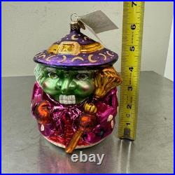 Christopher RADKO Nutty Witchcracker Halloween Ornament RARE LARGE Witch