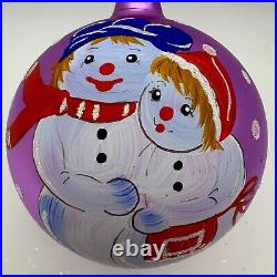Christopher RADKO Purple SNOW IN LOVE Ornament 96-161-0 Christmas BALL 1996 5