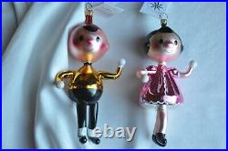 Christopher RADKO Retired Italian Italy Ornament Lucy & Charlie Brown VERY RARE