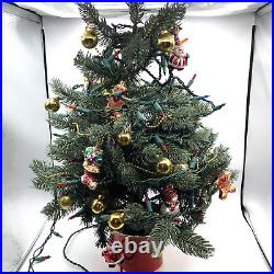 Christopher RADKO Teleflora Christmas Tree Glass Ornaments & Finial Topper 27