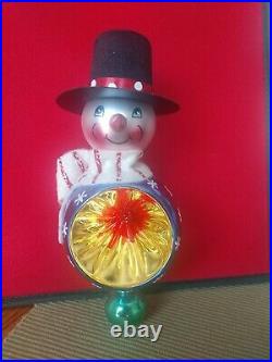 Christopher RadkoFrosty Reflections Italian Snowman Ornament #00-285-0