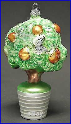 Christopher Radko 12 DAYS OF CHRISTMAS ORNAMENT Partridge In A Pear Tree 75595