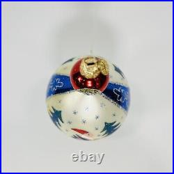 Christopher Radko 15TH ANNIVERSARY BLUE LUCY Christmas Ornament RARE 8.5