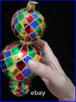 Christopher Radko 15th Anniv Triple Harlequin 00-1407-0 Ornament