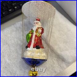 Christopher Radko 15th Anniversary Ballooning Santa Glass Ornament 90-087-1