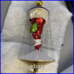 Christopher Radko 15th Anniversary Ballooning Santa Glass Ornament 90-087-1