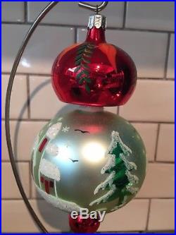 Christopher Radko 1992 92-105-0 Alpine Village Ball Drop Ornament