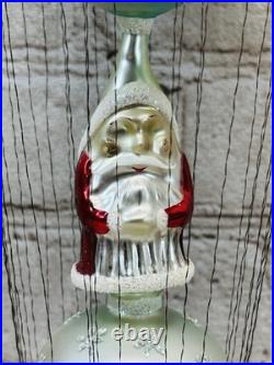 Christopher Radko 1993 Ice Star Santa 93-322-0 Wired Hot Air Balloon Ornament 9