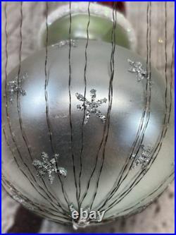 Christopher Radko 1993 Ice Star Santa 93-322-0 Wired Hot Air Balloon Ornament 9