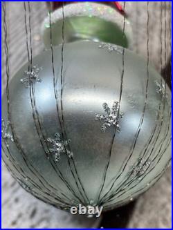 Christopher Radko 1993 Ice Star Santa 93-322-0 Wired Hot Air Balloon Ornament 9