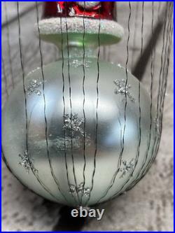 Christopher Radko 1993 Ice Star Santa 93-322-0 Wired Hot Air Balloon Ornament 9
