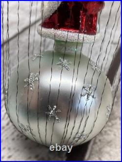 Christopher Radko 1993 Ice Star Santa 93-322-0 Wired Hot Air Balloon Ornament 9
