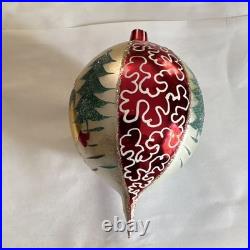 Christopher Radko 1995 FOREVER LUCY LTD Event Piece Teardrop Ball Ornament