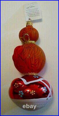 Christopher Radko 1996 RAGAMUFFINS 2 Christmas Ornaments. Raggedy Ann and Andy