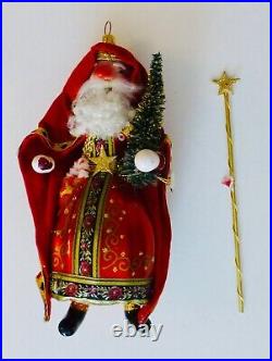 Christopher Radko 1996 ROMANOV SANTA Christmas Ornament-Embroidered Cloth. Italy