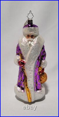 Christopher Radko 1996 Russian Santa Collection 7 Glass Ornament With Box
